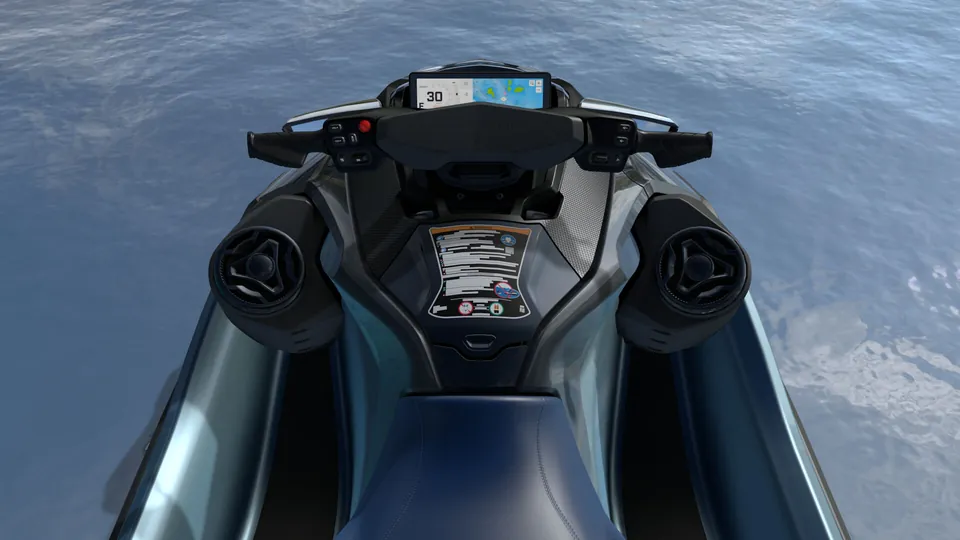 Sea-Doo GTX 2027, Blue Abyss / Gulfstream Blue, место водителя