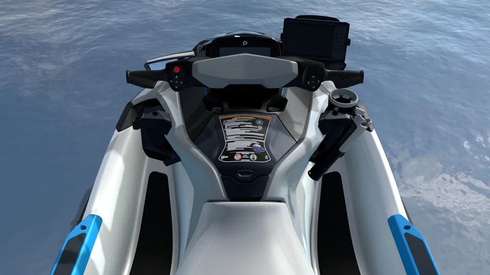 Sea-Doo FishPro Sport 170 2027, White / Gulfstream Blue, место водителя