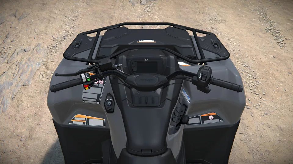 Can-Am Outlander 500/700 2027, Granite Grey, место водителя
