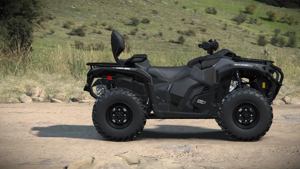 Can-Am Outlander MAX PRO DPS 2027, Granite Grey, вид сбоку
