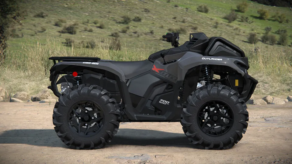 Can-Am Outlander X mr 700 2027, Granite Grey, вид сбоку