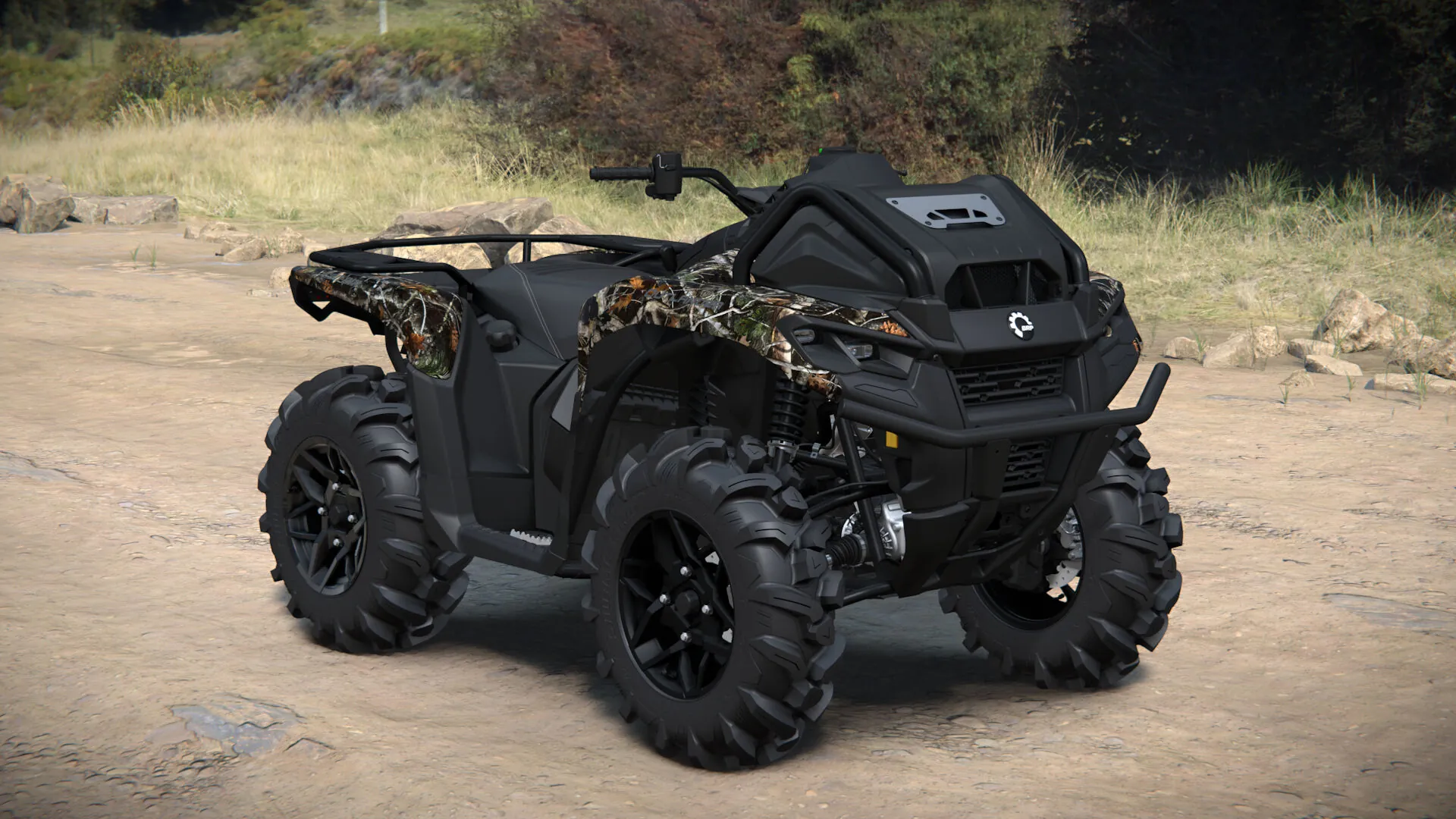 Can-Am Outlander X mr 700 2027 в камуфляже Dark Wildland Camo