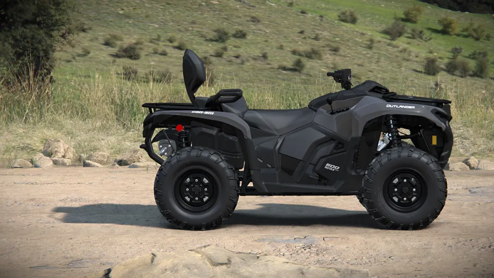 Can-Am Outlander MAX DPS 500/700 2027, Granite Grey, вид сбоку