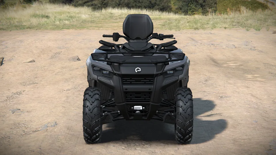 Can-Am Outlander MAX DPS 500/700 2027, Granite Grey, вид спереди