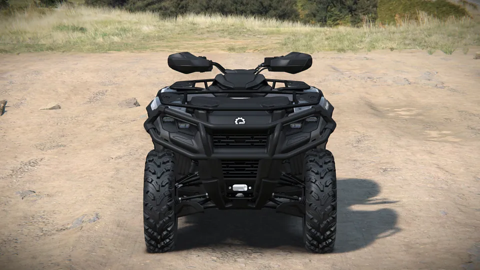 Can-Am Outlander PRO DPS 2027, Granite Grey, вид спереди