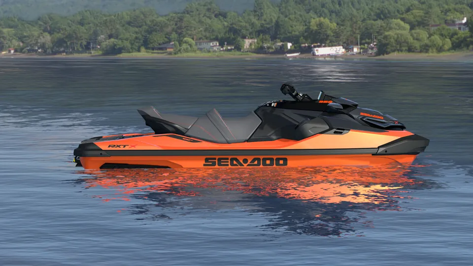 Sea-Doo RXT-X 350 2027, Solar Orange Metallic Premium, вид сбоку