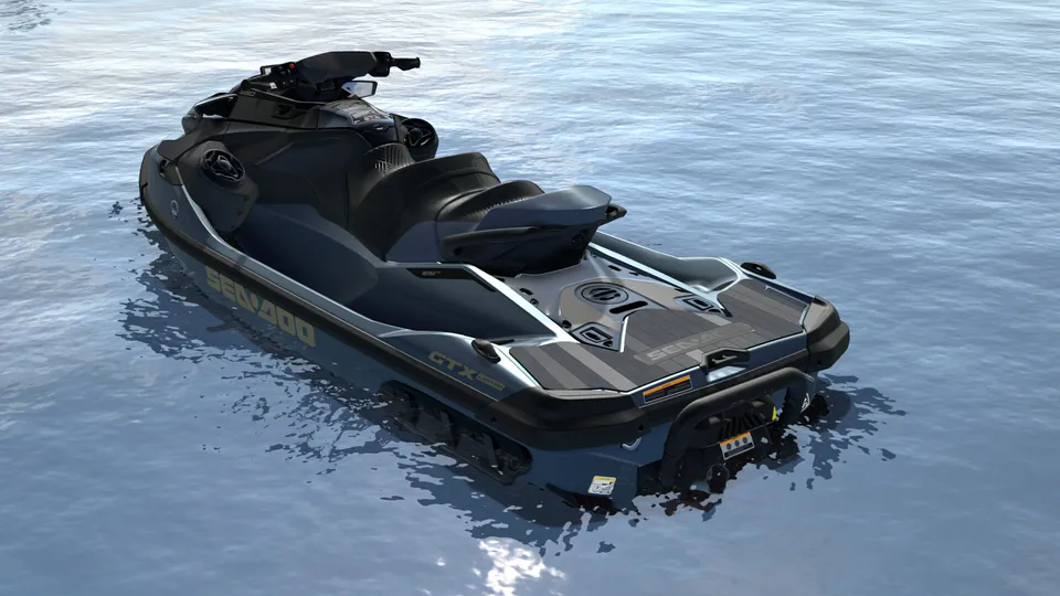 Sea-Doo GTX Limited 350 2027, Mineral Blue, вид сзади слева
