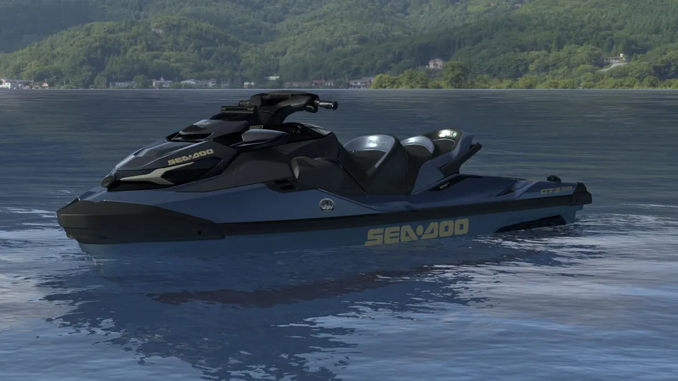 Sea-Doo GTX Limited 350 2027, Mineral Blue, вид спереди слева