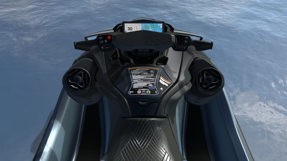 Sea-Doo GTX Limited 350 2027, Mineral Blue, место водителя