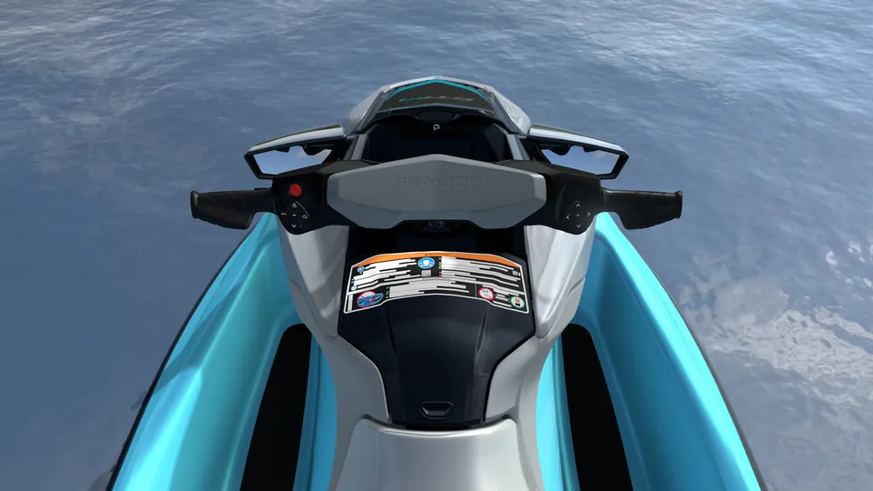 Sea-Doo GTI SE 2027, Teal Blue / Manta Green, место водителя