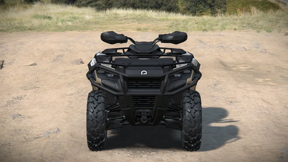 Can-Am Outlander PRO XT 2027, Sandstone, вид спереди