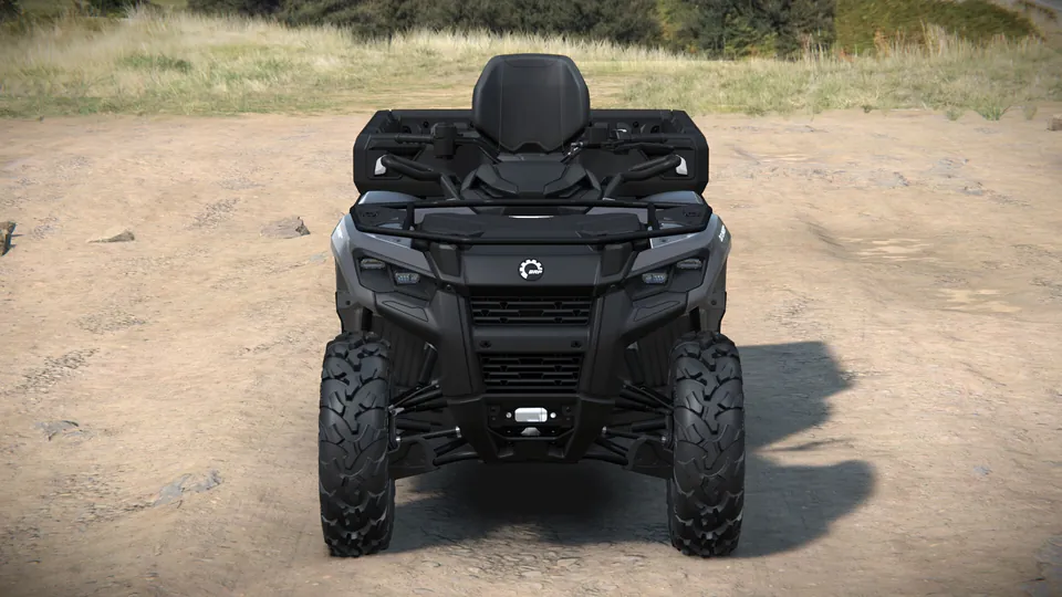 Can-Am Outlander MAX 6x6 DPS 2027, Granite Grey, вид спереди