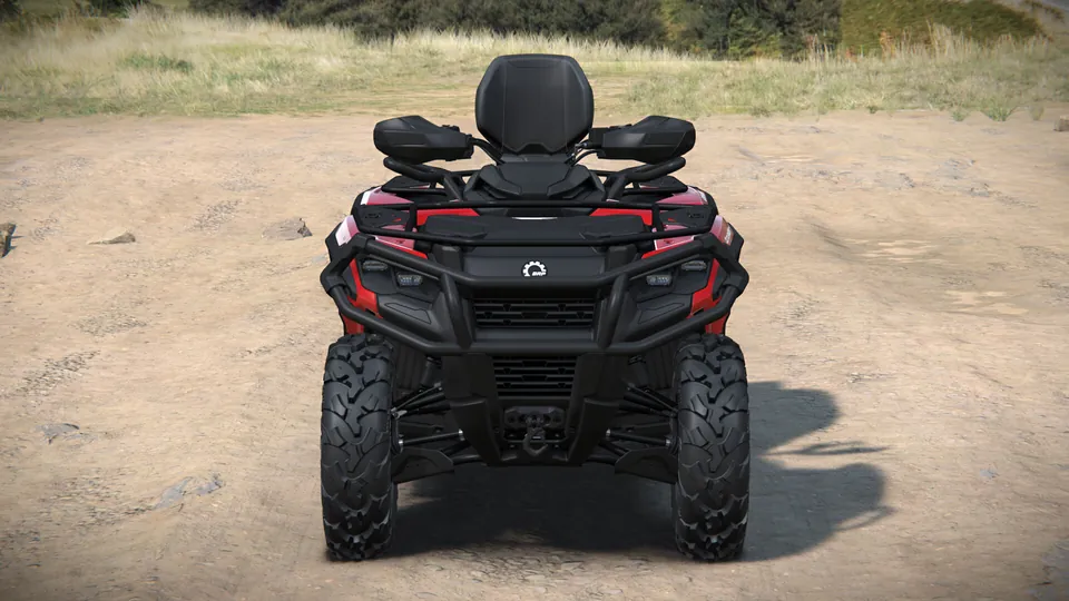 Can-Am Outlander MAX PRO XT 2027, Legion Red, вид спереди