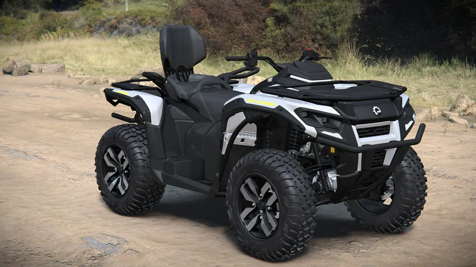 Can-Am Outlander MAX Electric 2027, White, вид спереди справа
