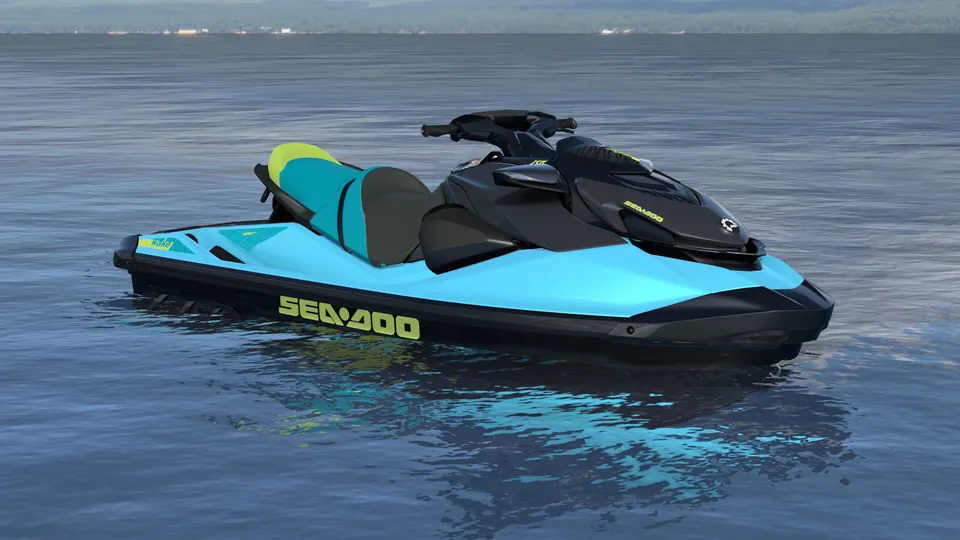Sea-Doo Wake 170 2027, Teal Metallic / Manta Green, вид спереди справа