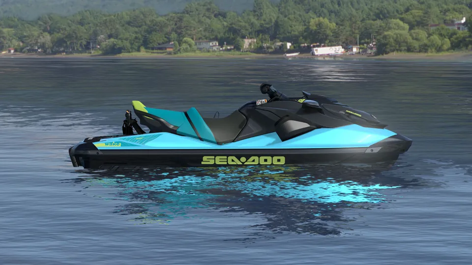 Sea-Doo Wake 170 2027, Teal Metallic / Manta Green, вид сбоку
