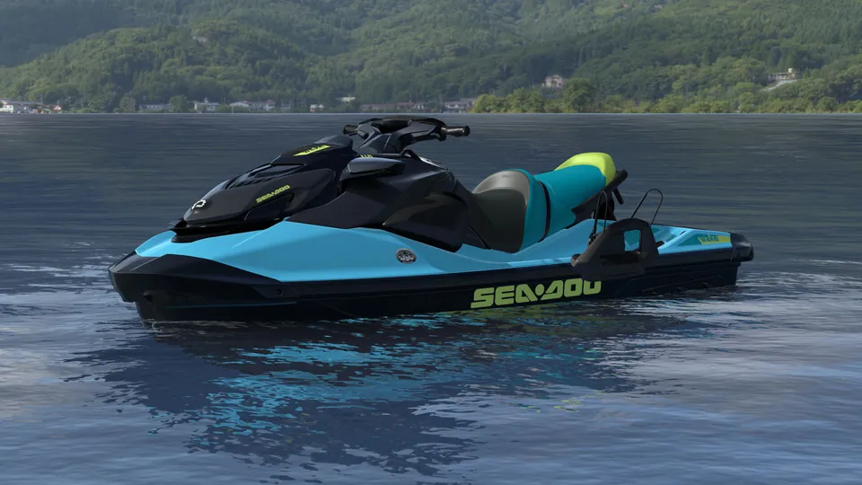 Sea-Doo Wake 170 2027, Teal Metallic / Manta Green, вид спереди слева