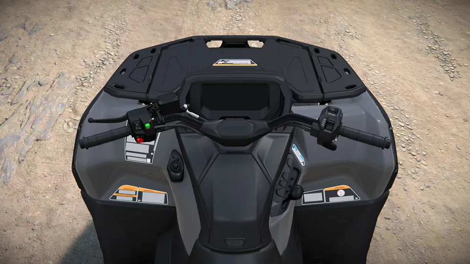 Can-Am Outlander DPS 1000 2027, Granite Grey, место водителя