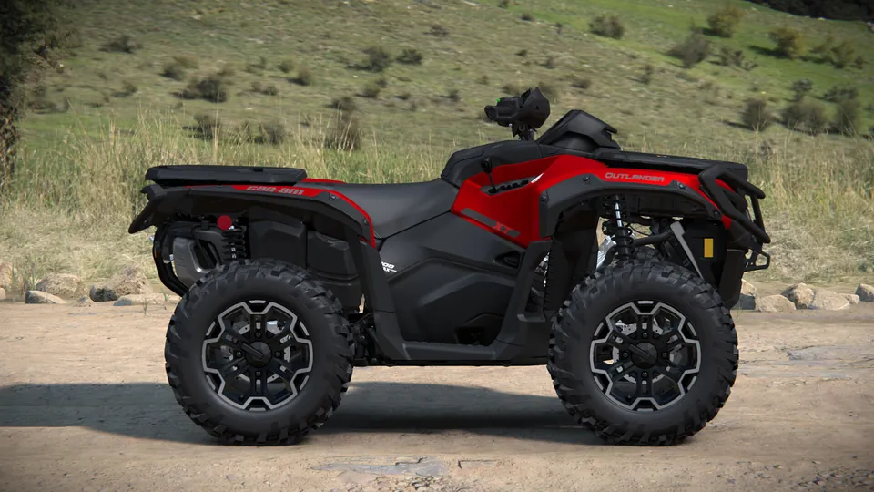 Can-Am Outlander XT 1000/1000R 2027, Fiery Red Metallic, вид сбоку