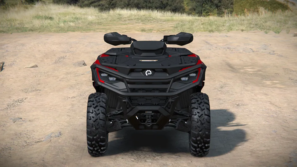 Can-Am Outlander XT 1000/1000R 2027, Fiery Red Metallic, вид спереди