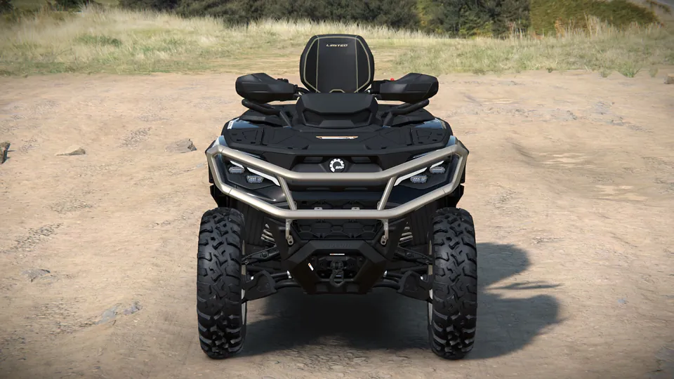 Can-Am Outlander MAX Limited 2027, Stealth Black, вид спереди