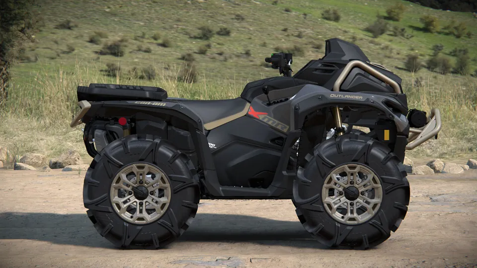 Can-Am Outlander X mr 1000/1000R 2027, Granite Grey, вид сбоку