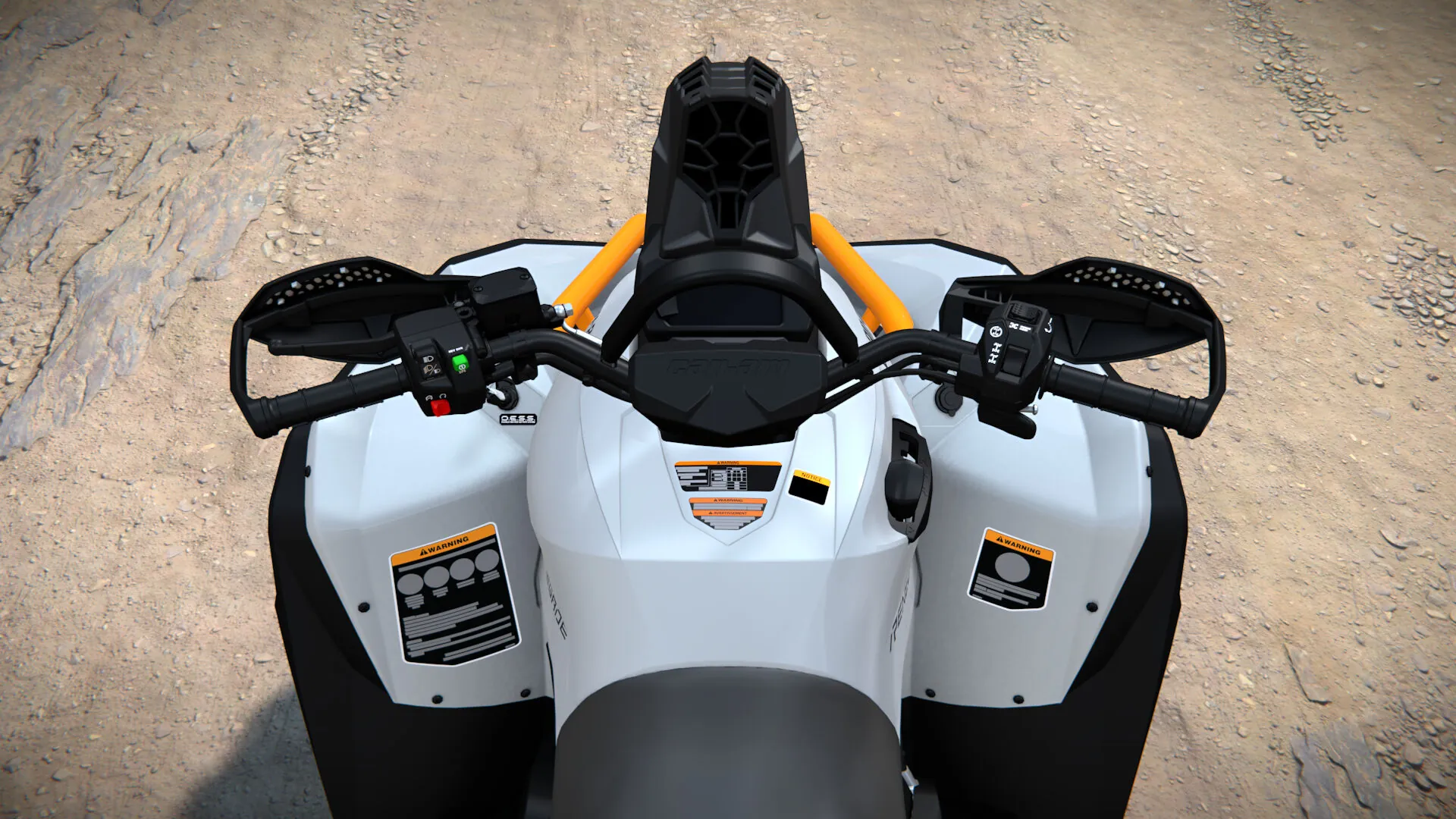 Can-Am Renegade X mr 2026, Catalyst Grey, место водителя