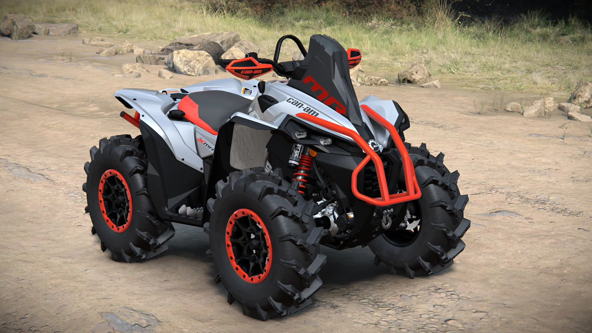 Can-Am Renegade X mr 1000R 2026, Hyper Silver & Legion Red