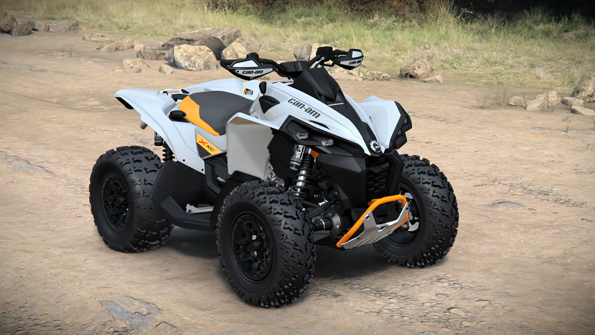 Can-Am Renegade X xc 2026, Catalyst Grey, вид спереди справа