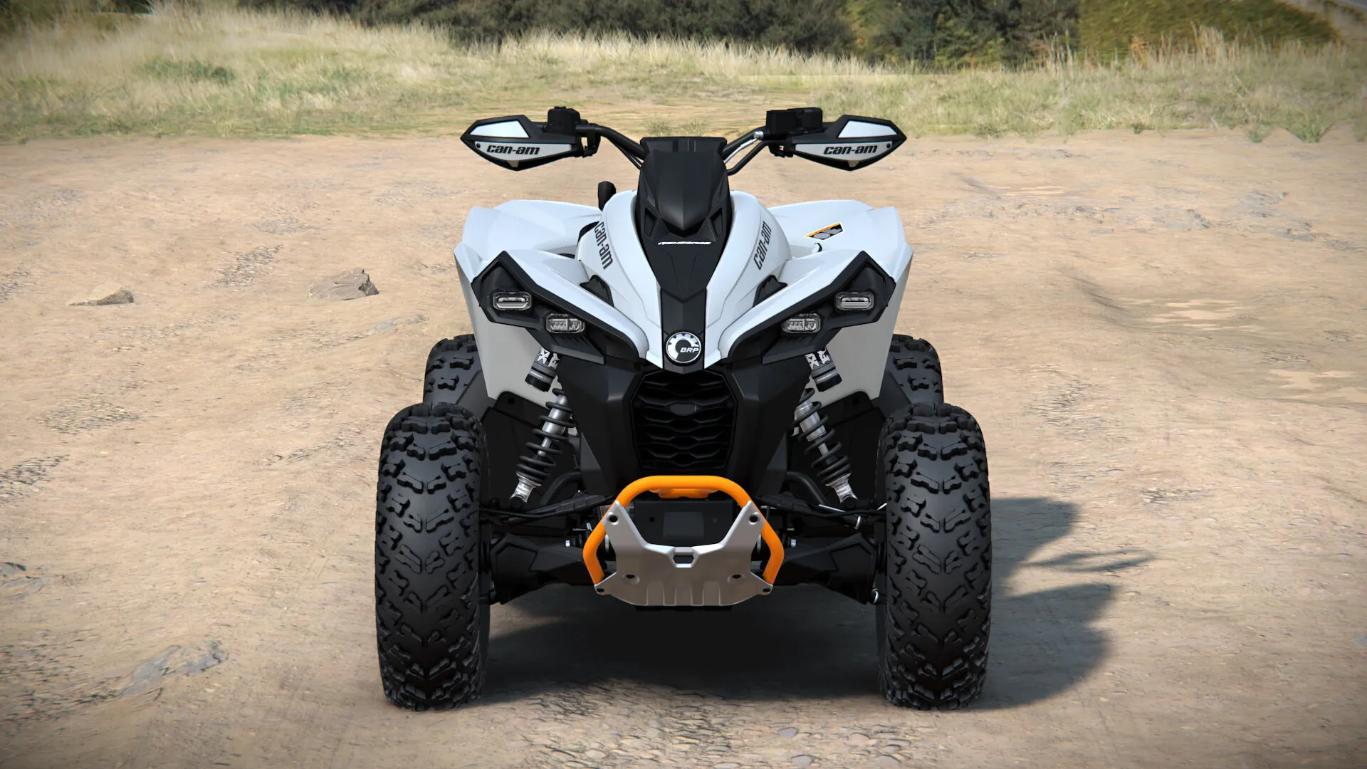Can-Am Renegade X xc 2026, Catalyst Grey, вид спереди
