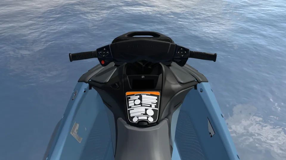 Sea-Doo Spark X 3-up 2027, Blue Mist / Deep Black, место водителя