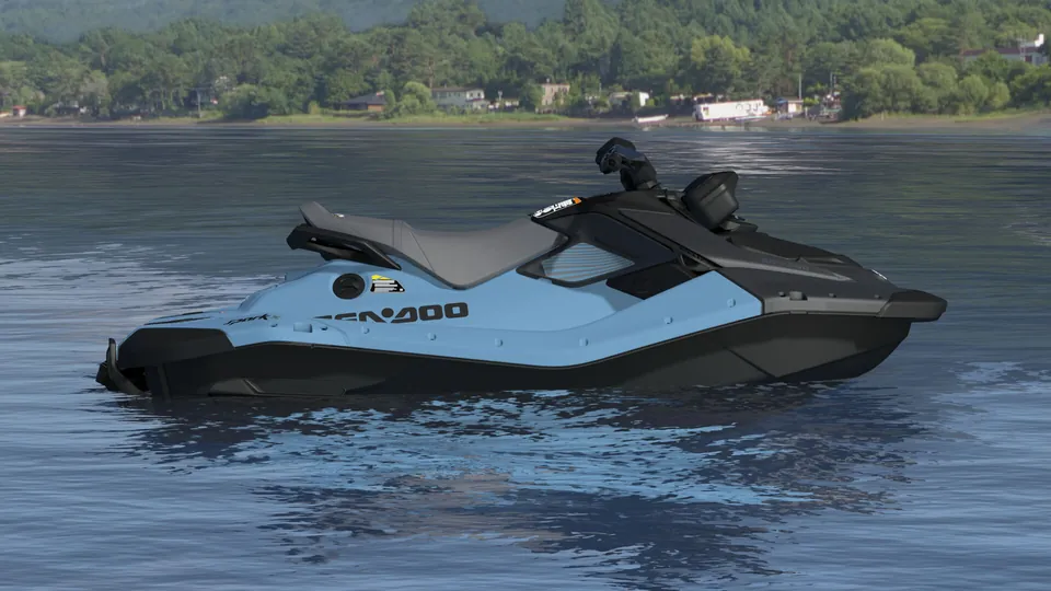Sea-Doo Spark X 2-up 2027, Blue Mist / Deep Black, вид сбоку