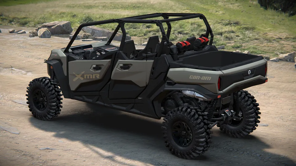 Can-Am Commander MAX X mr 2027, Loft Green Satin, вид сзади слева