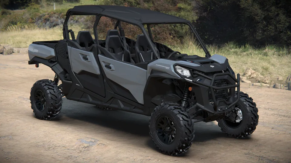 Can-Am Commander MAX XT 2027, Dolomite Grey, вид спереди справа