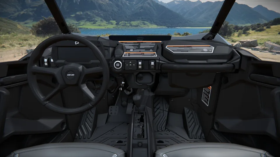 Can-Am Commander MAX XT 2027, Dolomite Grey, место водителя