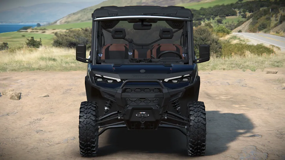 Can-Am Defender MAX Lone Star CAB 2027, Stealth Black, вид спереди