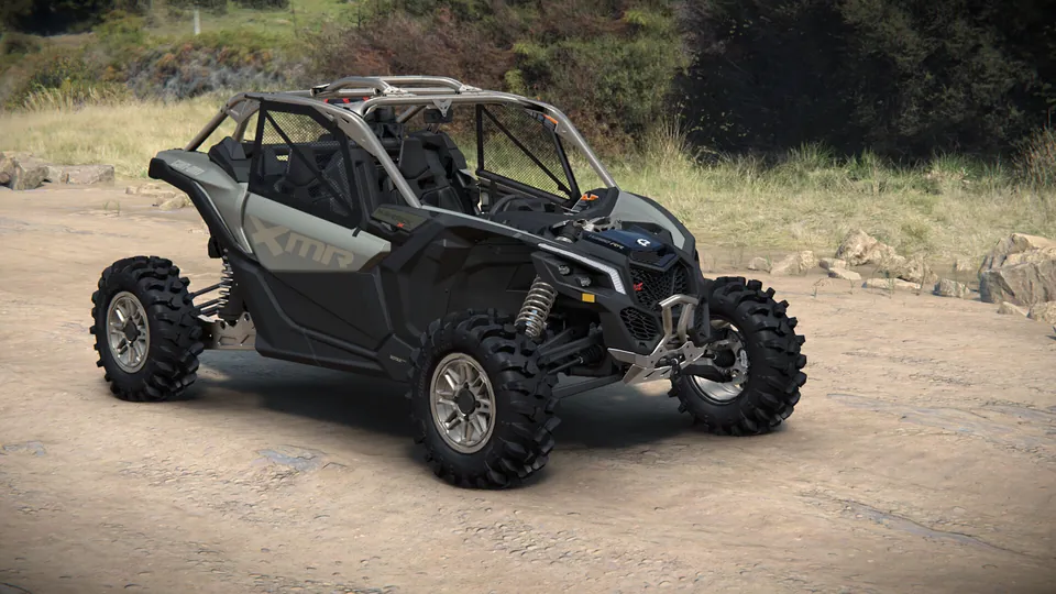 Can-Am Maverick X3 X mr 2027, Loft Green Satin, вид спереди справа