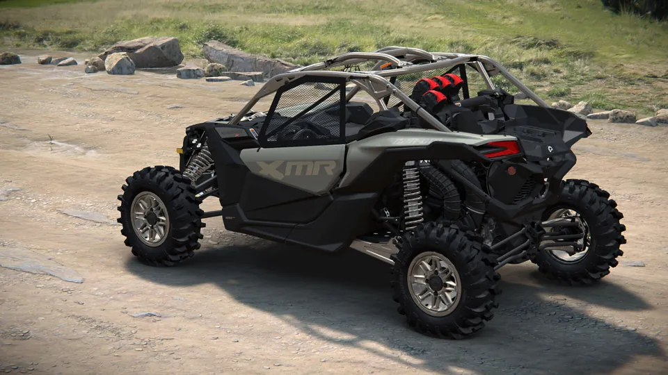 Can-Am Maverick X3 X mr 2027, Loft Green Satin, вид сзади слева