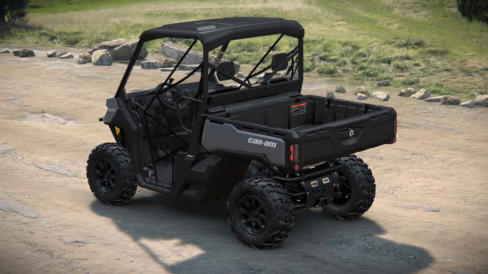 Can-Am Defender XT HD7/HD9 2027, Dolomite Grey, вид сзади слева
