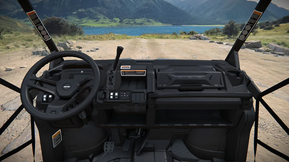 Can-Am Defender XT HD7/HD9 2027, Dolomite Grey, место водителя