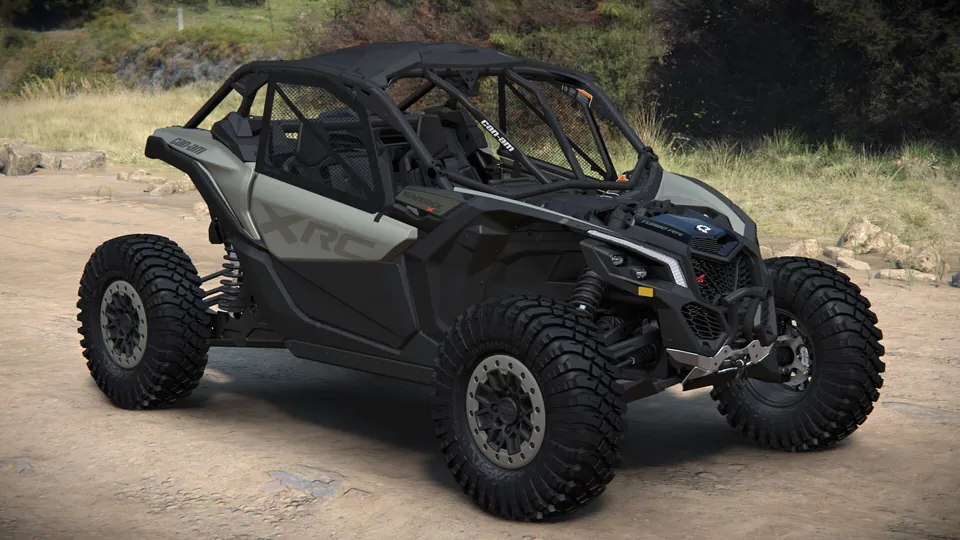 Can-Am Maverick X3 X rc 2027, Loft Green Satin, вид спереди справа