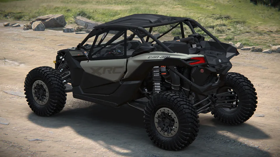 Can-Am Maverick X3 X rc 2027, Loft Green Satin, вид сзади слева