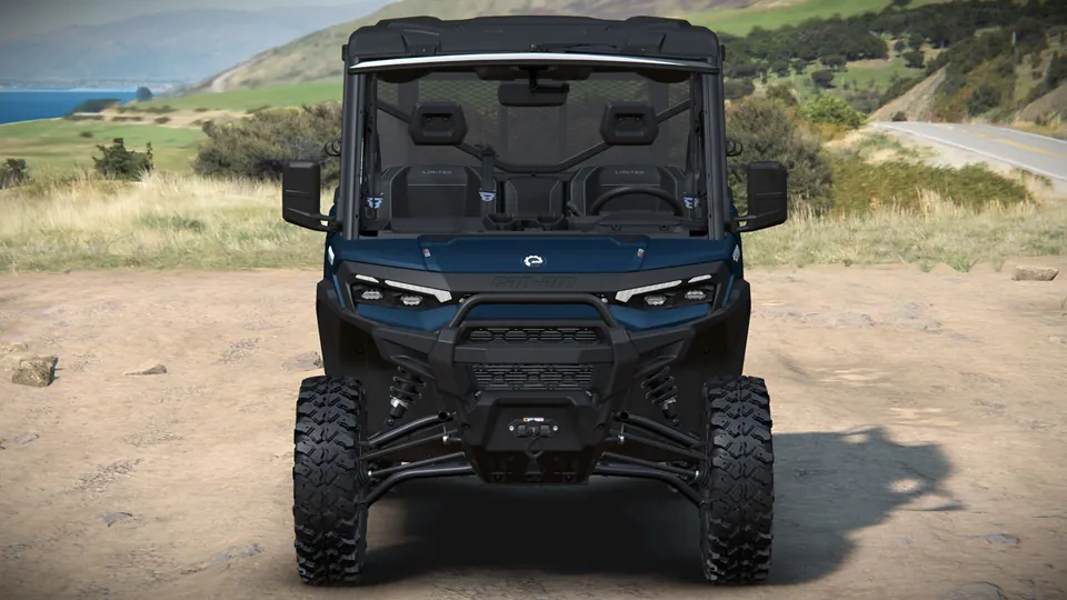 Can-Am Defender XU Limited 2027, Dusty Navy, вид спереди