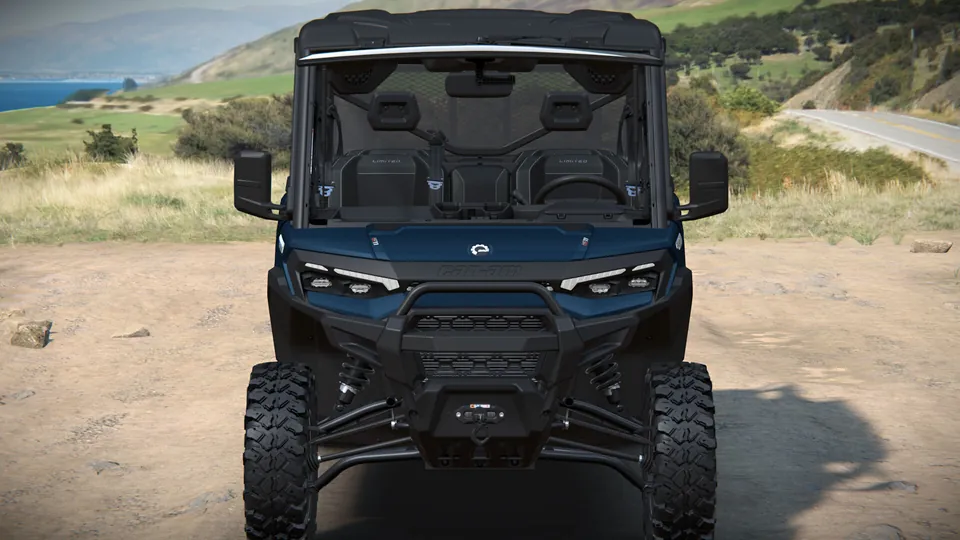 Can-Am Defender XU MAX Limited 2027, Dusty Navy, вид спереди