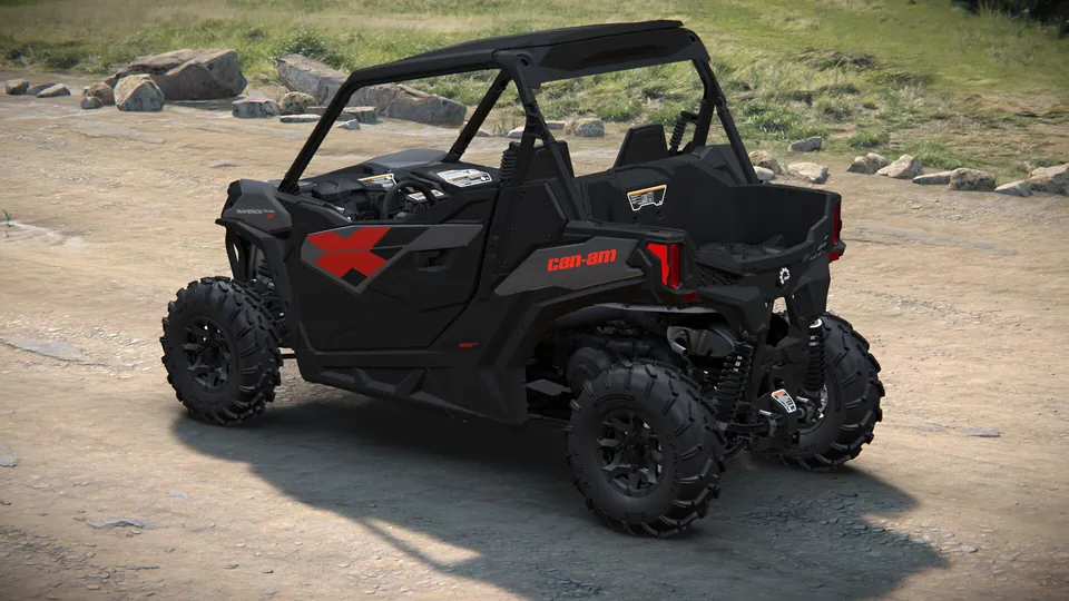 Can-Am Maverick Trail X 2027, Granite Grey, вид сзади слева