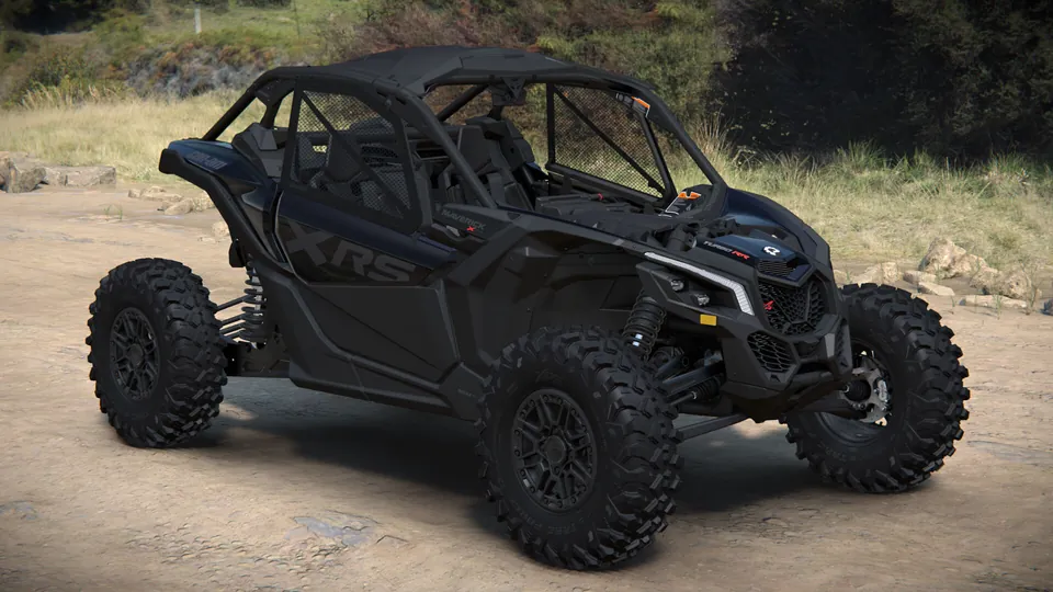 Can-Am Maverick X3 X rs 2027, Triple Black, вид спереди справа