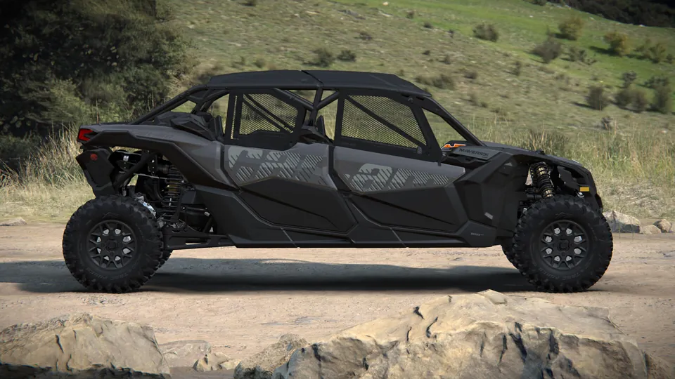 Can-Am Maverick X3 MAX DS 2027, Granite Grey, вид сбоку