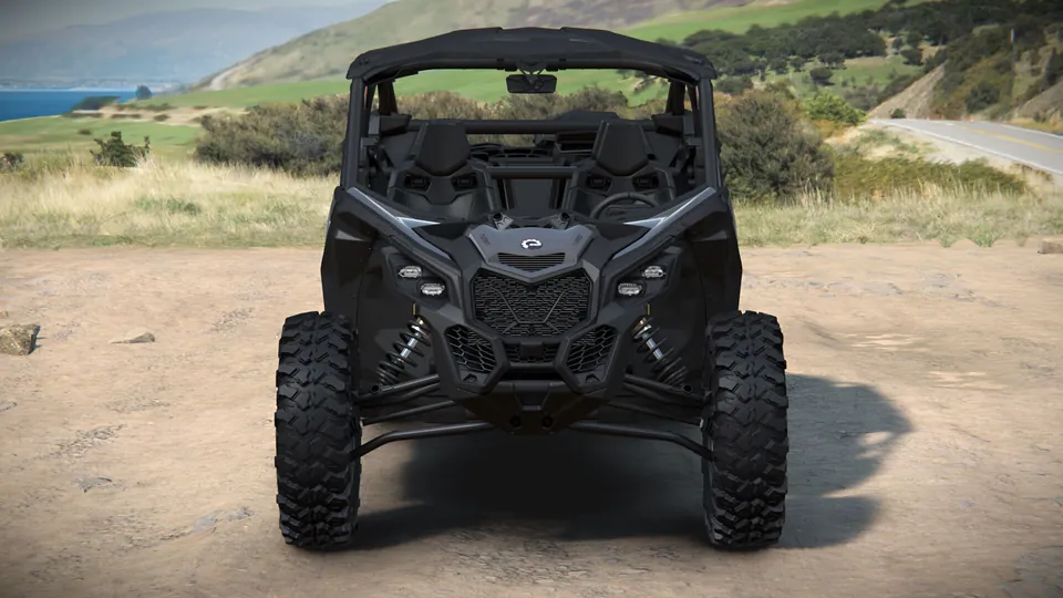 Can-Am Maverick X3 MAX DS 2027, Granite Grey, вид спереди