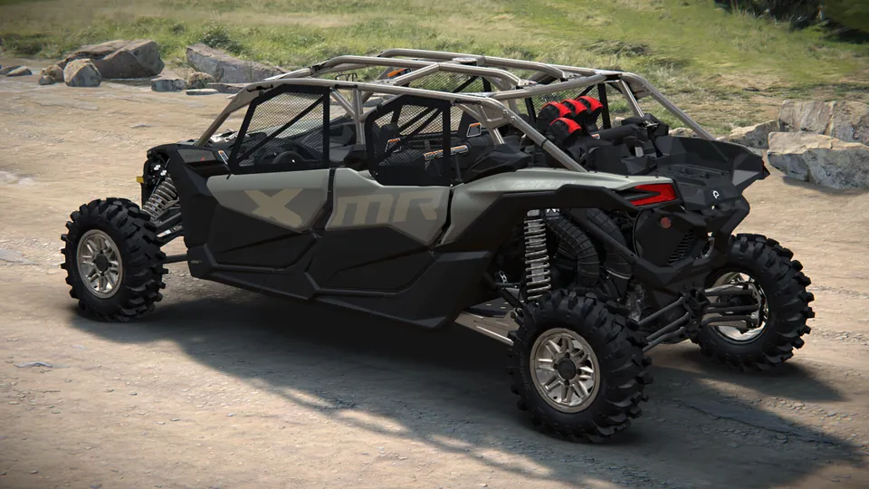 Can-Am Maverick X3 MAX X mr 2027, Loft Green Satin, вид сзади слева