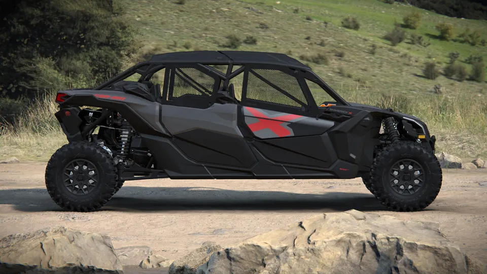 Can-Am Maverick X3 MAX X 2027, Granite Grey, вид сбоку